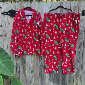 Old Navy Red Holiday Pajama Set